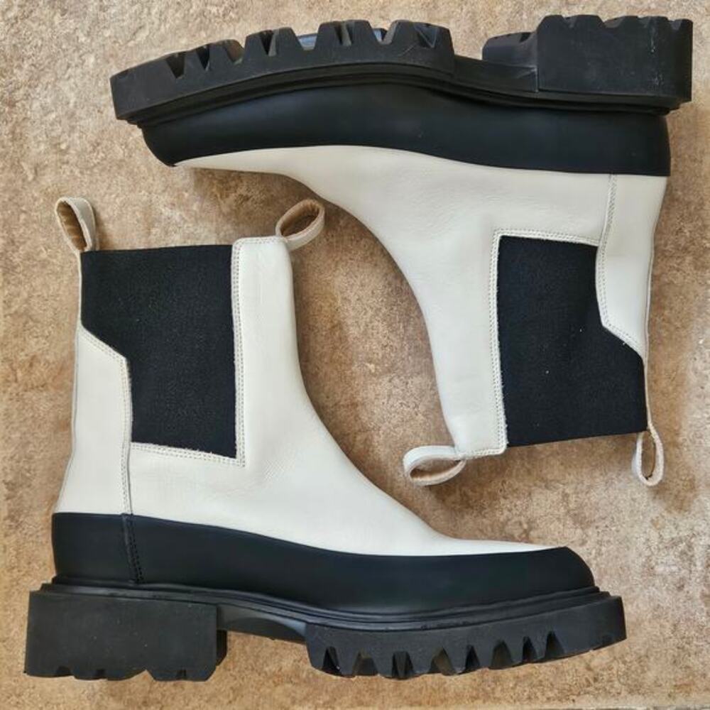 All Saints Harlee Chunky Sole Leather Boots Size 39‎ - Picture 2 of 11